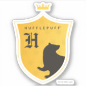 金ゴールドHUFFLEPUFH™の輪郭付きクレスト シール (正面)