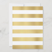 金ゴールドInstagramフレーム写真の卒業発表 招待状 (裏面)