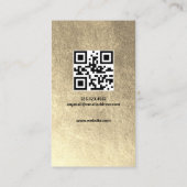 金ゴールドInstagram写真ソーシャルメディア後を追(米国) 名刺 (裏面)