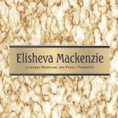 金ゴールドLMFTセラピストオフィスのドアの署名名プレート サインプレート