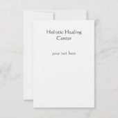 金ゴールドLotus Healing Artsギフトカードまたは発表 案内状 (裏面)