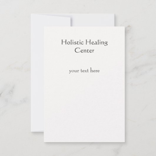 金ゴールドLotus Healing Artsギフトカードまたは発表 案内状 (裏面)