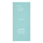 金ゴールドLotus Mandaraスパサロン価格表メニュー ラックカード (裏面)