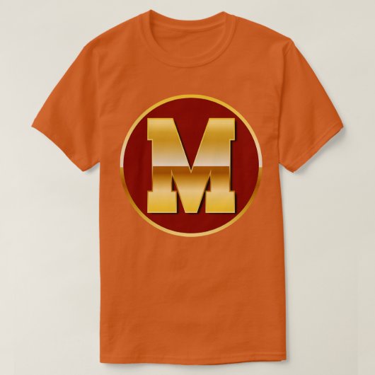 金ゴールドM Tシャツ (デザイン正面)