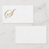 金ゴールドModogram S名刺テンプレート 名刺 (正面/裏面)