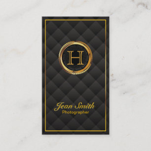 金ゴールドMonogram Photographer名刺 名刺