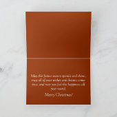 金ゴールドnホワイトメリークリスマスオーナメント雪 シーズンカード (内部)