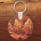 金ゴールドN銅板：ロータス刻印デザイン キーホルダー (正面)