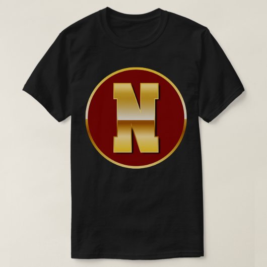 金ゴールドN Tシャツ (デザイン正面)
