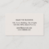 金ゴールドNIBローン署名業者ライター作家事業 名刺 (裏面)