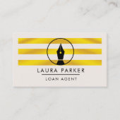 金ゴールドNIBローン署名業者ライター作家事業 名刺 (正面)