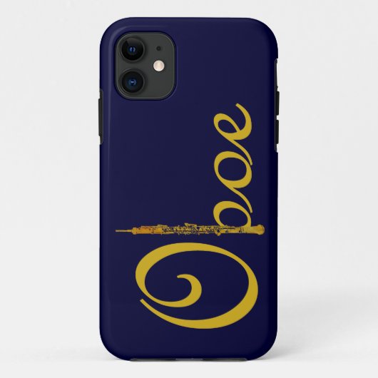 金ゴールドOboe Case-Mate iPhoneケース (裏面)