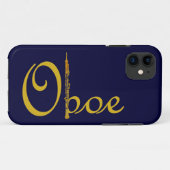 金ゴールドOboe Case-Mate iPhoneケース (裏面(横))
