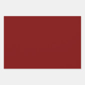 金ゴールドOn Red Mandala Wrapping Sheet Set of 3 ラッピングペーパーシート (正面3)