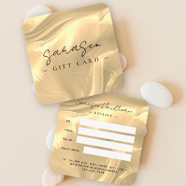 金ゴールドOpal Stoneバックグラウンドギフト証明書