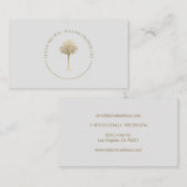 金ゴールドPalm Treeロゴ 名刺 (正面/裏面)