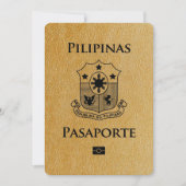 金ゴールドPassportの保存日 セーブザデート (正面)