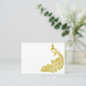 金ゴールドPeacockテ空白のーブル座席表 プレイスカード (スタンド正面)