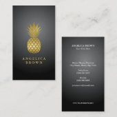 金ゴールドPineapple名刺 名刺 (正面/裏面)