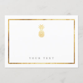 金ゴールドPineapple挿入カード 招待状