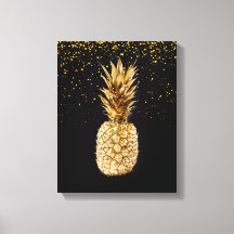 金ゴールドPineapple Canvas Print