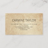 金ゴールドQRコードコンサルタモダンント 名刺 (裏面)