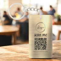 金ゴールドQRコードビジネスロゴのプロモーション