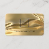 金ゴールドqrコードロゴのソーシャルメディア 名刺 (正面)