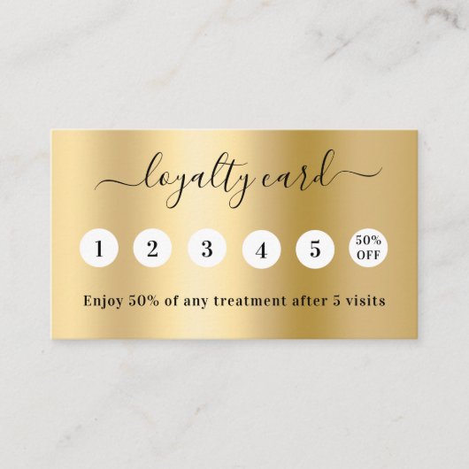 金ゴールドqrコード事業ロゴ5訪問ロイヤリティカード ロイヤリティカード (正面)