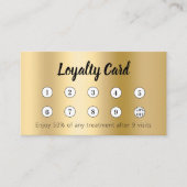 金ゴールドqrコード企業のロゴ ロイヤリティカード (正面)