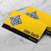 金ゴールドQRコード精神科医名刺 名刺