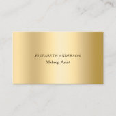 金ゴールドQRコードSNSインスタグラムFacebook 名刺 (正面)