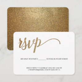 金ゴールドRSVPスクリプト(Reserved Seatを郵送しない) 出欠カード
