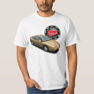 金ゴールドSCCNA 1991年の土星のクーペのTシャツ Tシャツ