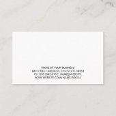 金ゴールドSilverwareロゴ |黒い大理石 名刺 (裏面)