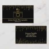 金ゴールドSparkleカメラマン 名刺 (正面/裏面)