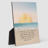 金ゴールドSunナマステ定義 フォトプラーク (側面)