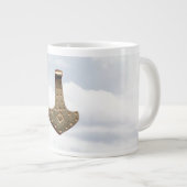 金ゴールドThor Hammer雲ジャンボマグ ジャンボコーヒーマグカップ (正面右)