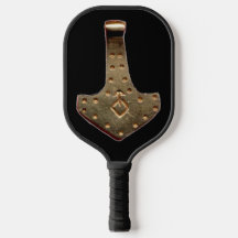 金ゴールドThor Hammer black pickleballパドル
