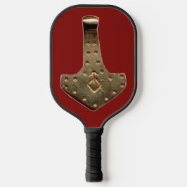 金ゴールドThor Hammer red black pickleballパドル ピックルボールラケット