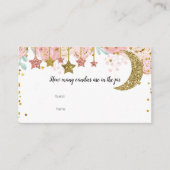 金ゴールドtwinkle瓶カード内のキャンディーの数 エンクロージャーカード (正面)