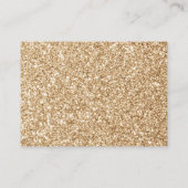 金ゴールドTwinkle Starベビーシャワー予約リクエスト エンクロージャーカード (裏面)