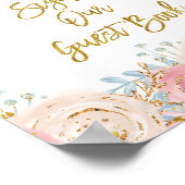 金ゴールドtwinkle twinkleお申し込みゲストブック ポスター (角)