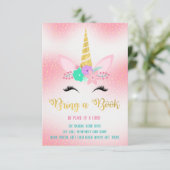 金ゴールドUnicornフローラがブックインサートカードを持ってくる エンクロージャーカード (スタンド正面)