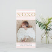 金ゴールドXOXOバレンタインの写真カード シーズンカード (スタンド正面)