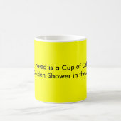 金シャワー コーヒーマグカップ (中央)