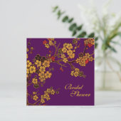 金シャワー-ブライダルシャワーの招待 招待状 (スタンド正面)