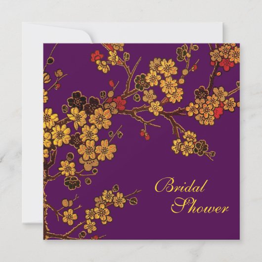 金シャワー-ブライダルシャワーの招待 招待状 (正面)