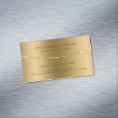 金シンプル属ミニマル金ゴールド背景 マグネット名刺 (インサイチュ)