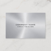 金シンプル属銀組織 名刺 (正面)